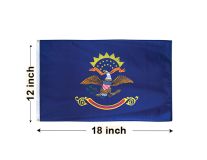 12"x18" North Dakota Nylon Outdoor Flag